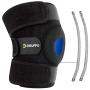 DISUPPO Knee Brace for Women Men, Knee Support Open-Patella Stabilizer Anti Slip with Spring Breathable for Running Crossfit Weight Lifting Football Basketball