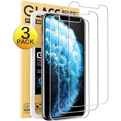 Mkeke Compatible with iPhone 11 Pro Max Screen Protector, iPhone Xs Max Screen Protector Tempered Glass [3 Pack][6.5"]