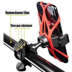 WANLIAN Bicycle Phone Holder, Universal Motorcycle Handlebar Holder, Adjustable 360° Rotating Phone Holder, Compatible with iPhone 11 PRO Max XS XR Samsung Galaxy S20 S10LG, Bicycle Accessories