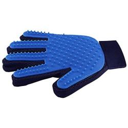 Pet Hair Remover Glove - Gentle Pet Grooming Glove Brush - Efficient Deshedding Glove - Massage Mitt with Enhanced Five Finger Design - Perfect for Dogs & Cats with Long & Short Fur - 1 Pack