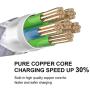 MFi Certified iPhone Charger Lightning Cable, WILLTOP 5Pack 6Feet Extra Long Nylon Braided USB Fast Charging&Syncing Cable Compatible iPhone 11/11Pro/11Pro Max Xs MAX XR 6/7/8, 6/7/8 Plus.