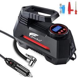 HAUSBELL Portable Air Compressor for Car Tires Digital Tire Inflator (Balck)