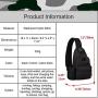 Tactical Military Chest Sling Bag Water Resistant MOLLE Shoulder Backpack Mens One Strap Daypack with Water Bottle Holder