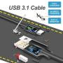 Charging Cable for Nintendo Switch and Switch Lite, FYOUNG Charger for Nintendo Switch Samsung Galaxy S9 S8 Note 8 MacBook LG V20 V30 OnePlus 5 3T and Other USB Type C Devices (9.8ft)