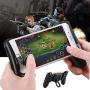 Portable Mobile Phone Game Controller Gamepad Holder Gaming Trigger for PUBG - Black