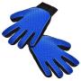 Hilltop Products 1 Pair - Dog, Cat, Pet Grooming Gloves - Easy Pet Hair Remover Mitts. Fiver Fingers Gloves Massage Tool