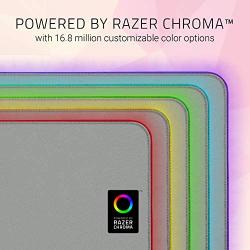 Razer Goliathus Extended Chroma Gaming Mouse Pad: Customizable Chroma RGB Lighting - Soft, Cloth Material - Balanced Control & Speed - Non-Slip Rubber Base - Quartz Pink