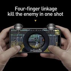 kmnic Gamepad Joystick for PUBG Game Trigger Fire Button L1 R1 Mobile Phone Game Shooter Controller Joypad for All Smartphone
