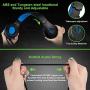 Xbox One PS4 Gaming Headset with Super Lightweight,COLUSI Over-Ear Gaming Headset with HD Mic&LED Light,Compatible with PC,Laptop,PS4,Xbox One Conntroller(Adapter Not Included),Ipad,Mobile Phone