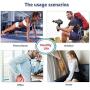 Massage Gun Muscle Massager for Pain Relief, Handheld Wireless Electric Body Massager Sports Deep Tissue Massager for Muscle Tension Relief