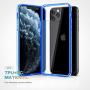 Mkeke Compatible with iPhone 11 Pro Max Case, Clear iPhone 11 Pro Max Cover Shock Absorption Phone Cases 6.5 inch -Blue