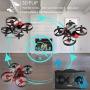 SANROCK GD65A Drone for Kids and Beginners, RC Mini Drone Quadcopter with Extra Battery, RTF 4 Channel 2.4G 6-Gyro Remote Control Aircraft with One Key Return, Great Gift for Boys and Girls(Red)
