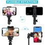 Selfie Stick Tripod, UBeesize 51" Extendable Tripod Stand with Bluetooth Remote for iPhone & Android Phone, Heavy Duty Aluminum, Lightweight