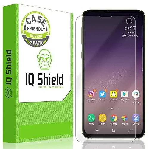 IQ Shield Screen Protector Compatible with Galaxy S10e 5.8 inch (2-Pack)(Case Friendly) Anti-Bubble Clear Film IQ Shield Screen Protector Compatible with Galaxy S10e 5.8 inch (2-Pack)(Case Friendly) Anti-Bubble Clear Film