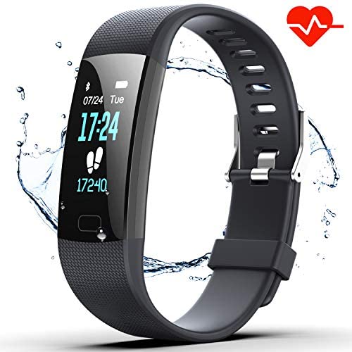 Fitness Tracker HR, Y1 Activity Tracker Watch with Heart Rate Monitor, Pedometer IP67 Waterproof Sleep Monitor Step Counter for Android & iPhone