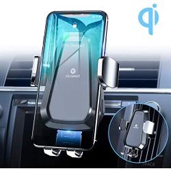 VICSEED Wireless Car Charger, 3rd Generation 10W Qi Fast Charging Auto-Clamping Car Phone Mount Wireless Charger CD Slot Air Vent Phone Holder for iPhone 11 Pro Max Xs Xr SE Galaxy Note 9 S10 S20 etc