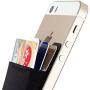 Sinjimoru Card Holder for Back of Phone, Stick on Wallet functioning as Credit Card Holder, Phone Wallet and iPhone Card Holder / Card Wallet for Cell Phone. Sinji Pouch Basic 2, Black