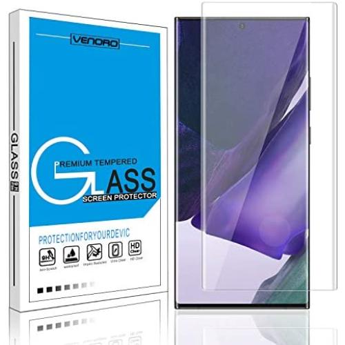 Galaxy Note 20 Ultra 5G Screen Protector, Venoro 9H Anti-Fingerprint, HD, Bubble Free Full Coverage Tempered Glass Screen Protector for Samsung Galaxy Note 20 Ultra 6.9inch (Clear)