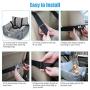 Dog Car Seat,Puppy Booster Seat Dog Travel Car Carrier Bed with Storage Pocket and Clip-on Safety Leash Removable Washable Cover for Small Dog