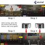 ACUTAS PUBG Shooter Controller Smartphone Mobile Gaming Trigger Fire Button Handle L1R1 (Black)