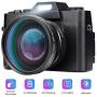 Digital Camera Vlogging Camera for YouTube 30MP Video Recorder Camcorder 180 Degree Rotation 3.0Inch LCD Screen 16X Digital Zoom KOMERY Interchangeable-Lens Digital Cameras, 2 Batteries