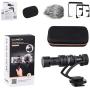 Camera Microphone Comica CVM-VM10II B Super-Cardioid Directional Condenser Video Shotgun Microphone for Canon Nikon, Sony Panasonic Olympus Fuji Cameras,Android Smartphone Mic(with Wind Muff)
