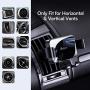 Meifigno Car Phone Mount, Air Vent Car Phone Holder, Gravity Auto-Clamping Hands-Free Car Mount Compatible with iPhone SE/11 Pro Max/Xs/XR/8 Plus, Samsung Galaxy S20+ Ultra Note10 Plus & All