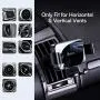 Meifigno Car Phone Mount, Air Vent Car Phone Holder, Gravity Auto-Clamping Hands-Free Car Mount Compatible with iPhone SE/11 Pro Max/Xs/XR/8 Plus, Samsung Galaxy S20+ Ultra Note10 Plus & All Meifigno Car Phone Mount, Air Vent Car Phone Holder, Gravity Auto-Clamping Hands-Free Car Mount Compatible with iPhone SE/11 Pro Max/Xs/XR/8 Plus, Samsung Galaxy S20+ Ultra Note10 Plus & All