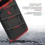 ZIZO Bolt Series for Galaxy S10 Case with Kickstand Holster Lanyard - Black & Red