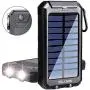 Phone Solar Charger,Yelomin 20000mAh Portable Outdoor Mobile Power Bank,Camping External Backup Battery Pack Dual USB 5V 1A/2A Outputs 2 Led Light Flashlight with Compass Phone Solar Charger,Yelomin 20000mAh Portable Outdoor Mobile Power Bank,Camping External Backup Battery Pack Dual USB 5V 1A/2A Outputs 2 Led Light Flashlight with Compass