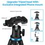 Phone Tripod, UBeesize 12 Inch Flexible Cell Phone Tripod Stand Holder with Wireless Remote Shutter & Universal Phone Mount, Compatible with iPhone/Android/DSLR/GoPro Camera