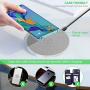 Wireless Charger, RATEL Qi-Certified 7.5W Wireless Charging Compatible with iPhone 11/11Pro/11Pro Max/Xs MAX/XR/XS/X/8Plus/8, 10W for Galaxy S10/S10 Plus/S10E/S9, 5W for All Qi Phones(No AC Adapter)