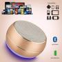 NUBWO Portable Bluetooth Speaker with Enhanced Bass and Stereo Sound, 8H Playtime, Bulti in Mic, Mini Wireless Speaker Portable for Phone, iPad, Mac, Tablet, Echo(Gold)