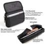 VIIGER Multipurpose Canvas Belt Pouch with Belt Loop Pouch Bag Smartphone Carrying Case Phone Belt Holder Holster iPhone 11 Pro Max Holster Case Molle Waist Bag for iPhone 11,11 Pro,XR,8 Plus,Black