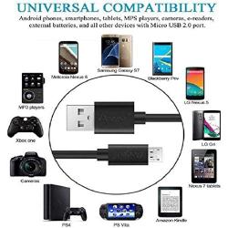 Micro USB Cable,15Ft Extra Long PS4 Controller Charger Cable,DEEGO Durable Android Charging Cord Data Sync Cable for Samsung Galaxy S7 Edge S6 S5,Note 5,Note 4,LG G4,Moto G5,Android Phone,Camera,Black