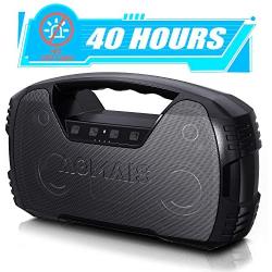 Portable Waterproof Bluetooth Speaker, 40-Hour Playtime Wireless Outdoor Speakers, 25W Rich Bass Impressive Sound, Stereo Pairing, Built-in Mic, 100ft Bluetooth for Home Party (NO LED Lights)