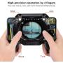YSSHUI Mobile Game Controller,4-in-1 Cooling Pad Power Bank Shoot and Sensitive Aim Trigger Controller Ergonomic Gamepad for Android & iOS(4000mAh)