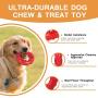 St.Zoe Dog Toys for Aggressive Chewers, Nearly Indestructible Tough Durable Natural Rubber Puppy Chew Toy for Large & Medium Breeds