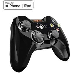 TNP PXN Wireless Gamepad Controller MFi Bluetooth Certified IOS Mobile Joystick with Adjustable Phone Clip Mount Holder Made for iPhone Xs / Xs Max / XR / X / 8 Plus, iPad Pro (Black)