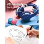 Mpow CH6 Plus Kids Bluetooth Headphones Over Ear for teens, Bluetooth 5.0 Wireless Headsets for Kids with Microphone, HD Stereo Foldable Headphone, 15-Hour Playtime, for PC/Cellphone/iPad/Study/Travel