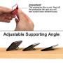 Attom Tech Transparent Phone Ring Holder Grip 360 Degree Free Rotation, Clear Cell Phone Finger Ring Kick-Stand Compatible with iPhone X 8 7 Plus 6S 6 5s 5 SE, Galaxy S9 S8 S7 S6 Edge (Silver)