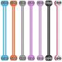 SUNFICON 14 Pack Twist Ties Silicone Cable Clips Straps Magnetic Cable Organizers Owl Headphone Earbuds Cord Winder Manager Keeper Bookmark Whiteboard Fridge Magnets Holder Home Office School Kitchen