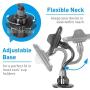 Macally Car Cup Holder Phone Mount - Secure Fit for Phones up to 4.1” Wide - Cup Phone Holder for Car with Flexible Gooseneck & 360° Rotatable Cradle - Universal Vehicle Fitment Cell Phone Cup Holder