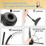 Giveet Trucker Bluetooth Headset, Wireless Headset for Office Phone, with Noise Cancelling Microphone, Mute Button, 15h Talking Time for Cell Phone, Telephone, Skype, Call Center, PC