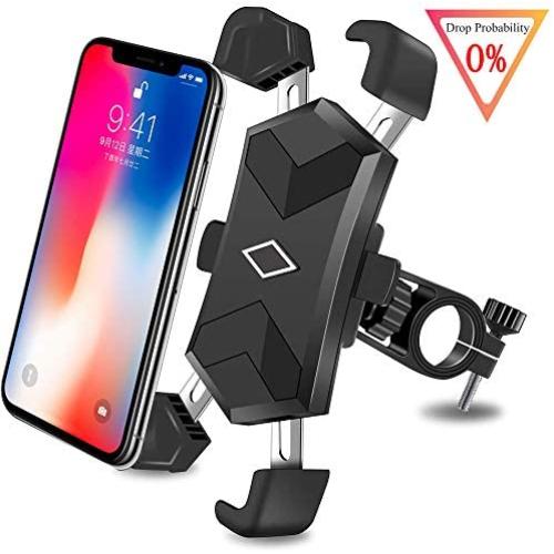 CHYBFU Bike Phone Mount, Bicycle Phone Holder with 4 Telescopic Clamp Arms for Super Stability 360° Rotation Bicycle Phone Mount/Bike Cell Phone Holder for iPhone & Android Between 4.5 to 7.2 inches