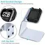 CAVN Charger Dock Compatible with Fitbit Versa/Versa Lite (Not for Versa 2), Premium Aluminum Charging Cable Cord Station Cradle Base Attached 4.2ft USB Stand Cable Smartwatch Accessories (Silver)