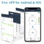 ViATOM Oxygen Saturation Monitor, Wireless Blood Oxygen Monitor with Audio Reminder on Device & Smartphone Free APP, Finger Wearable O2 Levels Meter Pulse Rate Tracker Oxylink