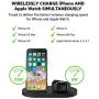 Belkin F8J235ttBLK Boost Up Wireless Charging Dock (Apple Charging Station for Iphone + Apple Watch + USB Port) Apple Watch Charging Stand, iPhone Charging Station, iPhone Charging Dock (Black)