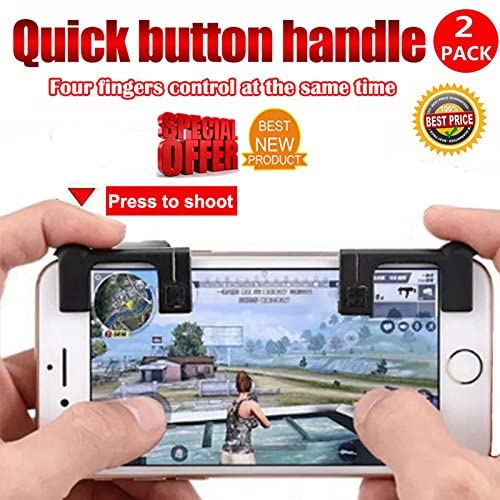 RONSHIN 1 Pair Smartphone Mobile Gaming Trigger Button Handle Fire Button Controller for PUBG