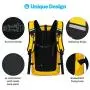 Gonex Waterproof Backpack for Men, Floating Dry Bag, 35L Waterproof Travel Roll Top Fishing Backpack Keeps Gear Dry for Kayaking Boating Rafting Fishing Swimming Beach with Phone Case
